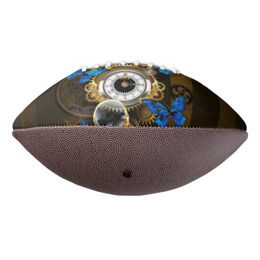 Steampunk Gears en Blue Butterflies American Football (Gedraaid 270)