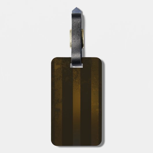 Steampunk Gears en Blue Butterflies Bagagelabel (Achterkant verticaal)