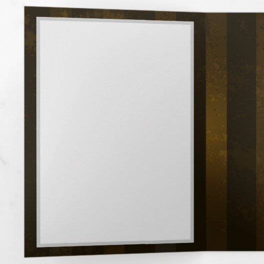 Steampunk Gears en Blue Butterflies Drieluik Uitnodiging (Binnenzijde eerst)