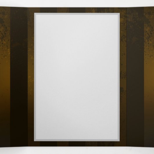 Steampunk Gears en Blue Butterflies Drieluik Uitnodiging (Binnenkant midden)