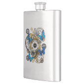 Steampunk Gears en Blue Butterflies Flacon (Links)