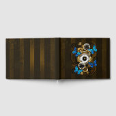 Steampunk Gears en Blue Butterflies Gastenboek (Volledig)