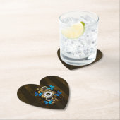 Steampunk Gears en Blue Butterflies Kartonnen Onderzetters (Insitu)