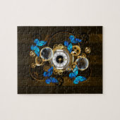 Steampunk Gears en Blue Butterflies Legpuzzel (Horizontaal)