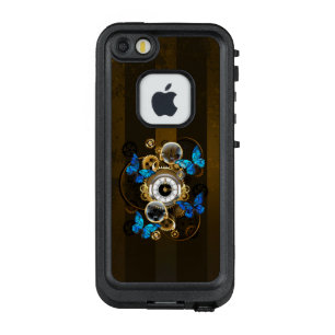 Steampunk Gears en Blue Butterflies LifeProof FRÄ’ iPhone SE/5/5s Hoesje