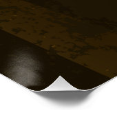 Steampunk Gears en Blue Butterflies Perfect Poster (Hoek)