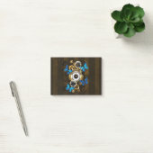 Steampunk Gears en Blue Butterflies Post-it® Notes (Kantoor)