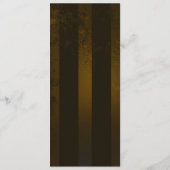 Steampunk Gears en Blue Butterflies Programmakaart (Achterkant)