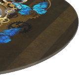 Steampunk Gears en Blue Butterflies Snijplank (Hoek)