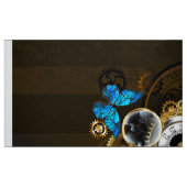 Steampunk Gears en Blue Butterflies Stof (Fat Quarter)