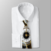 Steampunk Gears en Blue Butterflies Stropdas (Gebonden)