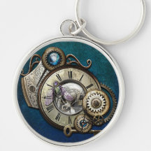 Steampunk Gears en Dragonfly Heart Sleutelhanger