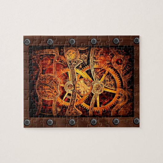 SteamPunk Gears en Rivets Legpuzzel (Horizontaal)