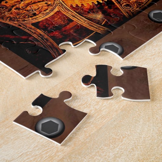 SteamPunk Gears en Rivets Legpuzzel (Zijkant)