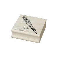 Steampunk Gears Fontein Pen Rubber Stamp