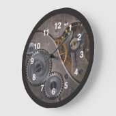 Steampunk Gears fun fAb cool Large Clock Grote Klok (Hoek)