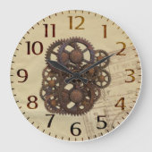 Steampunk Gears Grote Klok (Voorkant)
