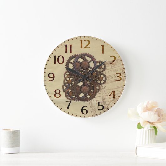 Steampunk Gears Grote Klok (Huis)