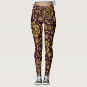 Steampunk Gears Heart Leggings (Voorkant)