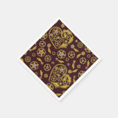 Steampunk Gears Heart Servet (Hoek)
