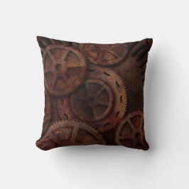 Steampunk Gears Industrial Mode Kussen