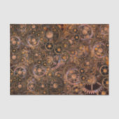 Steampunk Gears Industrial Vintage Rusted Tissuepapier (Voorkant)
