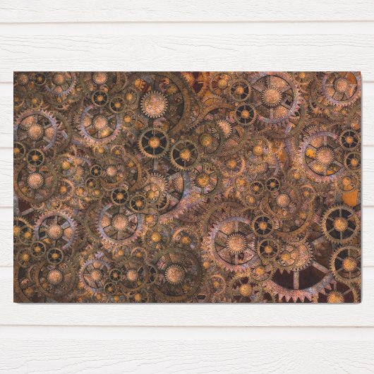 Steampunk Gears Industrial Vintage Rusted Tissuepapier