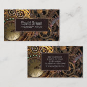 Steampunk Gears Industriële Bouwmechaniek Visitekaartje (Voorkant / Achterkant)