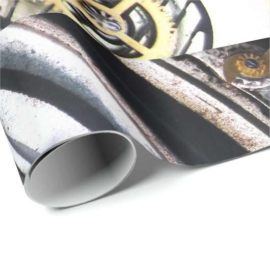 steampunk Gears metal  watch fantasy SciFi Cadeaupapier (Rol Hoek)