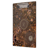 Steampunk Gears Monogrammed Klembord (Links)