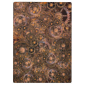 Steampunk Gears Monogrammed Klembord (Achterkant)