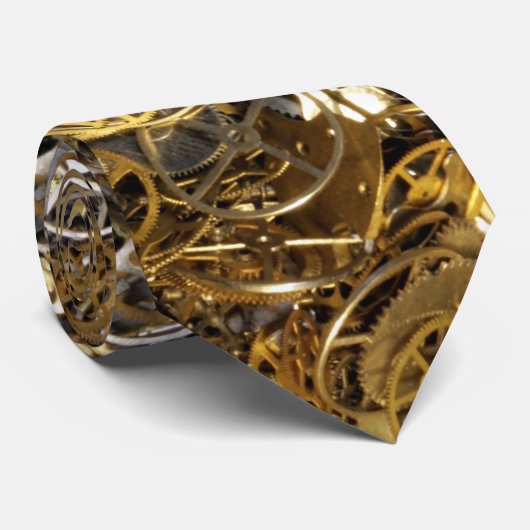 Steampunk Gears Necktie Stropdas (Opgerold)