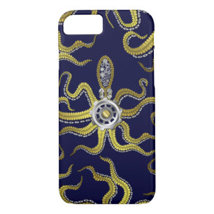 Steampunk Gears Octopus Kraken Case-Mate iPhone Case
