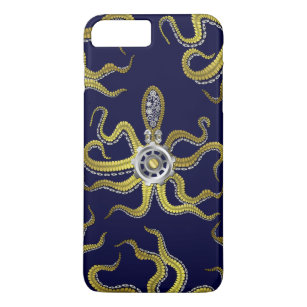 Steampunk Gears Octopus Kraken iPhone 8/7 Plus Hoesje