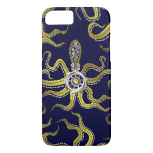 Steampunk Gears Octopus Kraken iPhone 8/7 Hoesje