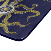 Steampunk Gears Octopus Kraken Snijplank (Hoek)