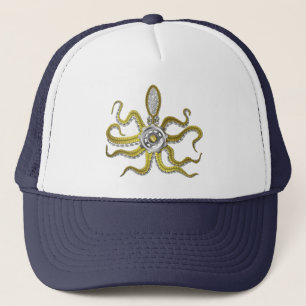 Steampunk Gears Octopus Kraken Trucker Pet