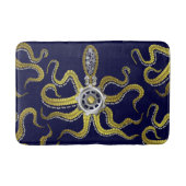 Steampunk Gears Octopus Metal Kraken Badmat (Voorkant)