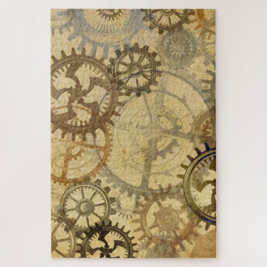 Steampunk Gears Puzzle Legpuzzel (Verticaal)