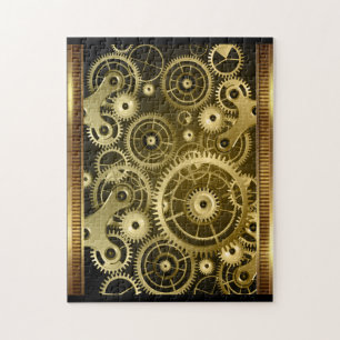 Steampunk Gears Puzzle Legpuzzel