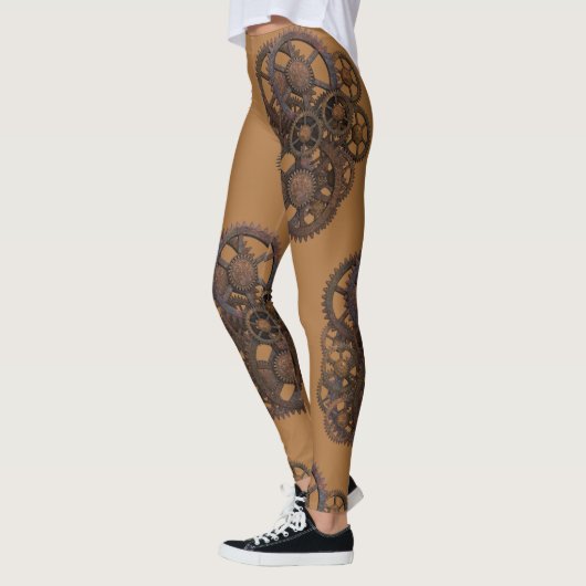 Steampunk Gears Rusty  Industrial Leggings (Links)