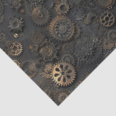 Steampunk Gears, Rusty Metal Pattern voor Decoupag Tissuepapier (Detail)