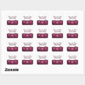 Steampunk Gears Save the Date Stickers, Fuchsia Vierkante Sticker (Vel)