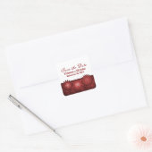 Steampunk Gears Sla de Stickers Datum op, rood (Envelop)