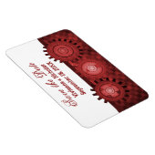 Steampunk Gears sparen de Datum Flexi Magnet, Rood Magneet (Rechterzijde)