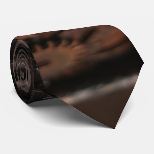 Steampunk Gears Stropdas (Opgerold)