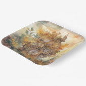 Steampunk Gears Tower Paper Bord (Gebogen)