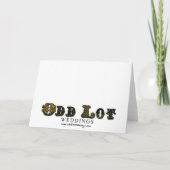 Steampunk Gears Victoriaans Dank je Kaarten (Achterkant)