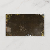 Steampunk Gears Victoriaans Gast Plaatskaarten Plaatskaartje (Achterkant)