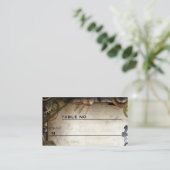 Steampunk Gears Victoriaans Gast Plaatskaarten Plaatskaartje (Staand voorkant)